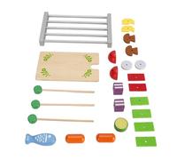 Chiyyak El Juego Interactivo de Parrilla de Madera para Niños Fomenta El Trabajo en Equipo y Mejora Las Experiencias de Juego de Roles