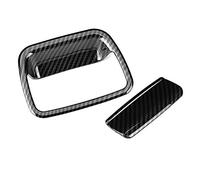 Chiyyak Embellecedor de la Cubierta de la Manija de la Guantera con Textura de Fibra de Carbono de Primera Calidad, Elegante Accesorio Interior de Coche de 2 Piezas para X1 E84 2011-2015