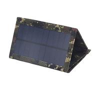 Chiyyak Equipo Plegable Durable del Panel Solar de la Prenda Impermeable IP65 10W para las Actividades Al Aire Libre, Puertos de Salida USB Duales (Estampado de camuflaje)