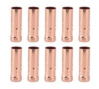 Chiyyak Exquisita Funda para Portalámparas E14 de 10 Piezas, Excelente Mano de Obra para Iluminación DIY, 25x80 Mm (Oro rosa)