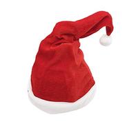Chiyyak Gorro Navideño de Papá con Música Eléctrica para Presentaciones Atractivas de Canto y Baile, Perfecto para Actividades Al Aire Libre y Espectáculos Escénicos (Rojo)