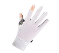 Chiyyak Guantes de ciclismo de seda de hielo de verano, 2 guantes deportivos sin dedos para hombres y mujeres, ciclismo, entrenamiento, gimnasio, entrenamiento, levantamiento de pesas, al aire libre