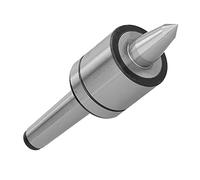 Chiyyak Herramienta de Torno MK2 Live Center Morse Taper MT2, Punta de Acero de Alta Velocidad de Precisión de 60 Grados y 0,01 Mm con Diseño de 1 Ranura para Carpintería, Contrap