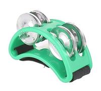 Chiyyak Instrumentos de Percusión de Pie Portátiles Jingle Shaker para Músicos en Movimiento Material Plástico Liviano para un Uso Conveniente (Verde)