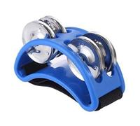 Chiyyak Instrumentos de Percusión de Pie Portátiles Jingle Shaker para Músicos en Movimiento Material Plástico Liviano para un Uso Conveniente (Azul)