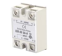 Chiyyak Interruptor sin Contacto de relé de Estado Sólido de 80 A con Tecnología Optoelectrónica, Uso Amplio 24-480 V CA SSR-80A-DA-H 3-32 V 1 X SSR para Proyectos Eléctricos