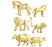 Chiyyak Juego de 12 Uds de Modelos de Animales de la Selva, Juguetes Realistas de Animales Salvajes para Niños, Material Plástico de Imaginación (#1)