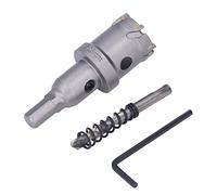Chiyyak Juego de Brocas de Sierra Perforadora TCT para Agujeros Redondos Lisos, Kit de Cortador de Dientes de Acero para Metal de Acero con Llave Hexagonal (28mm)