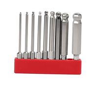 Chiyyak Juego de brocas para destornilladores magnéticos duraderos de 75 mm, vástago hexagonal de 1/4 pulgadas, dureza de 56-58 grados, herramientas multifuncionales para destornilladores manuales y