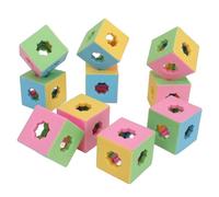 Chiyyak Juego de Construcción de Bloques de Construcción de Cubos de Plástico 3D, Mejora el Pensamiento Espacial y Las Habilidades Matemáticas, Niños Mayores de 3 Años, Bloques de Juguete Coloridos