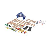Chiyyak Juego de juguetes de ferrocarril eléctrico, educativo y confiable para, juego interactivo en casa, 50 piezas