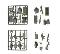 Chiyyak Juego de Juguetes Militares de 330 Piezas, Vehículos de Soldados Fundidos a Presión con Tanques de Armas y Accesorios de Campo de Batalla, para Niños, Juegos de Guerra y A