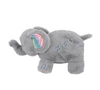 Chiyyak Juguete de Elefante de Peluche Portátil Que Respira con Luces Calmantes y Música Relajante de 13,8 X 7,9 X 5,9 Pulgadas para Relajación (Gris Claro)