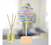 Chiyyak Juguete Giratorio de Madera Colorido, Juguete Divertido para Aliviar el Estrés para Decoración del Hogar, Diseño de Giro Fácil, Ideal para Todas Las Edades (Multicolor)