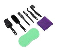 Chiyyak Kit de Limpieza para Bicicleta de Montaña, Conjunto Completo de Cepillos para Engranajes de Cadena para Ciclistas, Esponja de Fibra de Poliéster PE PP