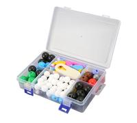Chiyyak Kit de Modelos Moleculares Profesionales con Bola Atómica y Enlaces, Herramienta Educativa para Comprender Estructuras 3D, Plástico