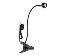 Chiyyak Lámpara de Curado de Pegamento UV Ajustable, Luz Led USB con Interruptor de Control de Clip para Fiesta Fluorescente para Material ABS de Aleación de Aluminio