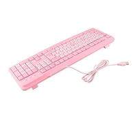 Chiyyak Lindo Teclado USB de Dibujos Animados con Arquitectura de Columna de Palacio para Oficina en Casa Morado y Rosa (Rosa)