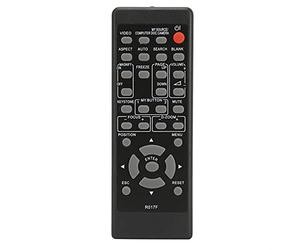 Chiyyak Mando a Distancia Apto para Proyectores R017F CP-X2520 CP-X253 -X254 -X2511 HCP-2200X - Réplica Exacta del Original - 2 Pilas AA