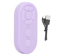Chiyyak Mando a distancia Botón Selfie Recargable BT 10M Tipo C Clicker para grabación de vídeo Material ABS portátil (morado)