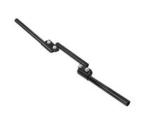 Chiyyak Manillar de Motocicleta Moderno de 22 Mm con Diseño Ergonómico para una Posición de Asiento óptima para Motocicletas, Tranvías y Scooters (Negro)