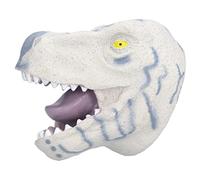 Chiyyak Marioneta de Mano con Cabeza de Tiranosaurio de Halloween, Juguete de Dinosaurio Suave Realista para Niños, Mejora la Amistad y Las Habilidades Interactivas en el Aula, Goma de 5,5x4,3 (Gris)