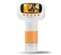 Chiyyak Microscopio para Niños 1000X Portátil de Mano Digital Photo Video Mini con Pantalla de 2 Pulgadas para Educación Científica
