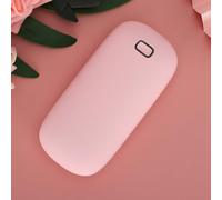 Chiyyak Mini Calentador de Manos Termostático de Doble Cara Calentador de Manos USB Rosa 4000mAh para Biblioteca de Casa de té (Rosa)