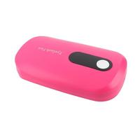Chiyyak Mini Ventilador Secador de Pestañas Compacto USB Recargable para Individuos e Instituciones de Belleza (Rojo)