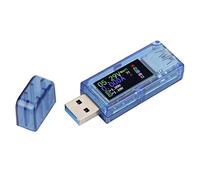 Chiyyak Multímetro con Pantalla a Color AT34 USB 3.0 para Medición Precisa de Voltaje Medidor USB para Entusiastas de la Tecnología