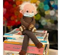 Chiyyak Muñeco de Peluche Hecho a Mano de Bernie Sanders, 20cm, Regalo de Recuerdo de la Nueva Era, Accesorios Desmontables con Forma DIY (como se Muestra)