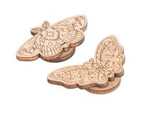 Chiyyak Needle Minder, Hoja de Haya Tallada de Almacenamiento Magnético para Bordado de Punto de Cruz, con Imanes Fuertes para Coser Tejer y Patchwork (Haya)