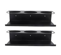 Chiyyak Organizador de Botellas de Agua, Estante de Pared de Hierro Resistente para Tazas con Diseño que Ahorra Espacio, para el Hogar, Cocina, Oficina, Sala de Estar, Garaje (2 piezas)