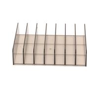 Chiyyak Organizador de Paletas de Sombra de Ojos, Soporte de Almacenamiento Transparente de 7 Secciones para Tocador, Baño, Encimera de Plástico