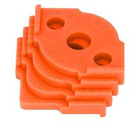 Chiyyak Plantilla de Enrutador Radius Jig, Herramienta de Esquina Eficiente para Carpintería para Mesas, Taburetes, 4 Uds. (Naranja)