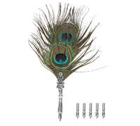 Chiyyak Pluma Estilográfica Antigua con Soporte de Aleación Suave para Dibujo de Caligrafía Creativa, Regalo Ideal para Todas las Ocasiones (8 ID: 18,1 mm/0,711 pulgadas, circunferencia: 56,9)