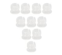 Chiyyak Portalámparas de Plástico para Bombillas LED, Prácticos Clips de Instalación para Semáforos LED, 200 Unidades (Blanco)