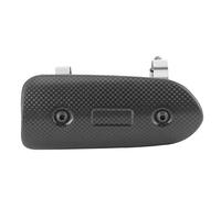 Chiyyak Protector Universal de Fibra de Carbono contra el Calor del Escape + Abrazaderas para, Duradero y Elegante, Tubo de 1,6-2,6", Evita Lesiones y Daños