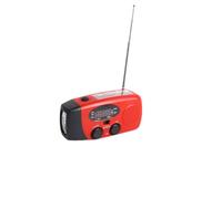 Chiyyak Radio de Emergencia con Manivela ABS, Alerta Meteorológica FM Am NOAA con Energía Solar y Generador de Manivela, 3 Luces LED para Supervivencia en Campamentos Al Aire Libre