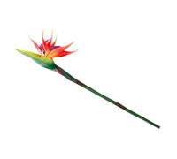 Chiyyak Realista Decorativo Falso Paraíso Flor Sofisticada Sofisticación Toque de Modernidad 78cm (Rojo)