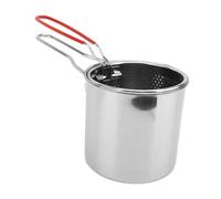 Chiyyak Recipiente de Aceite Multiusos para Freidora de Acero Inoxidable 304 para Sopas y Verduras, 4,7x5,1 Pulgadas