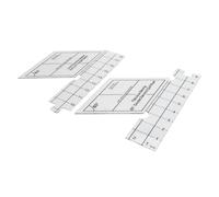 Chiyyak Regla para Acolchado de Doble Tira de 18 Pulgadas, Regla para Acolchado de Diamante de 60 Grados con Construcción Acrílica Transparente y Bordes Suavemente Lijados, para D