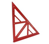 Chiyyak Regla Triangular Multifuncional para Carpintería, Herramienta de Medición de Calibre Duradero para Dibujo Industrial, Aleación de Aluminio