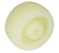 Chiyyak Rueda de Nailon de 2,5 Pulgadas, Rodillo de Polea de Polipropileno de 10 Piezas con Diseño Antideslizante, para Carrito Plano Pequeño y Combinación de Productos