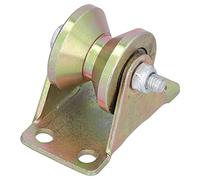 Chiyyak Rueda de Ranura de Alta Resistencia de 32 Mm Rodillo de Cable Tipo V Rueda Rígida Fija Giratoria con Soporte de 2,5 Mm para Puerta Corrediza Puerta Móvil Puert