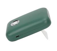 Chiyyak Secador de Pestañas Mini Portátil USB Recargable Ventilador de bajo Ruido de 3 Velocidades para Secado Rápido de Pegamento para Individuos e Instituciones de Belleza Negro (Verde)