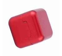 Chiyyak Soporte de tiza de aluminio para piscina, mini tiza portátil con imán para un fácil transporte, tapa desmontable para los amantes del billar (rojo)