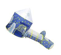 Chiyyak Tienda de Juegos Interior para Niños con Túnel, Piscina de Bolas y Bolsa de Almacenamiento, Ideal para Niños Pequeños (Traje Azul de Tres Piezas)