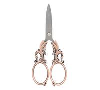 Chiyyak Tijeras para Enhebrar de Acero Inoxidable, Tijeras para Bordar de Diseño Vintage para Costura (Revestimiento de cobre oscuro)