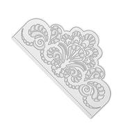 Chiyyak Troqueles de Corte con Diseño de Flores Maravilloso, Duraderos para Manualidades con Papel, 5,9x3,5 Pulgadas, Adecuados para Creaciones del Día del Maestro